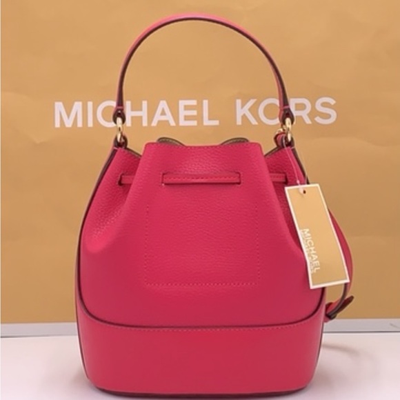 MICHAEL KORS REED MEDIUM BELTED BACKED MESSENGER CROSSBODY BAG ELECTRIC PINK COL - Picture 3 of 13